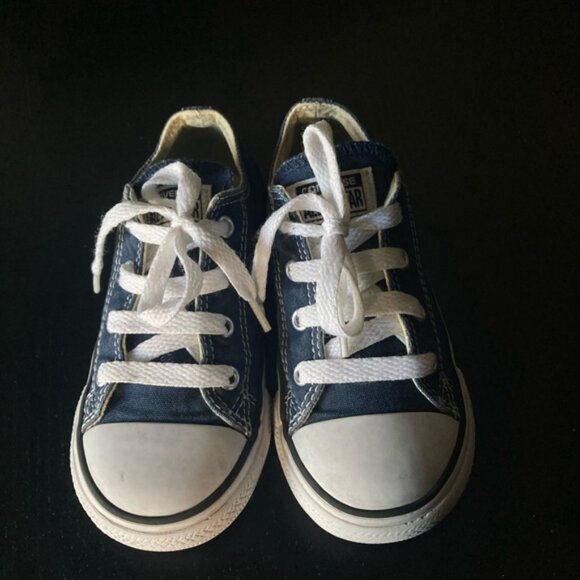 Infant Converse All Star Sneakers Size 9 Blue - Picture 2 of 4